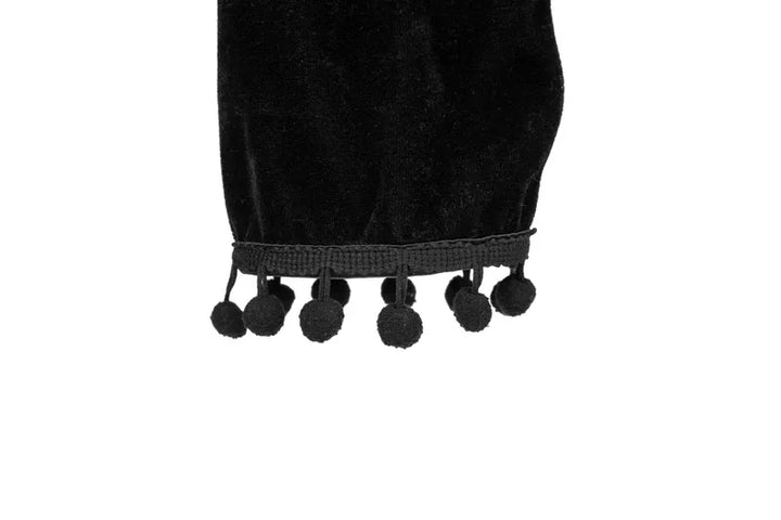 Chic Steampunk Crop Jacket Pompon