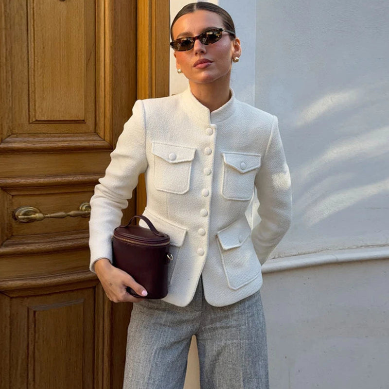 Chic Steampunk Multi-Pocket Jacket