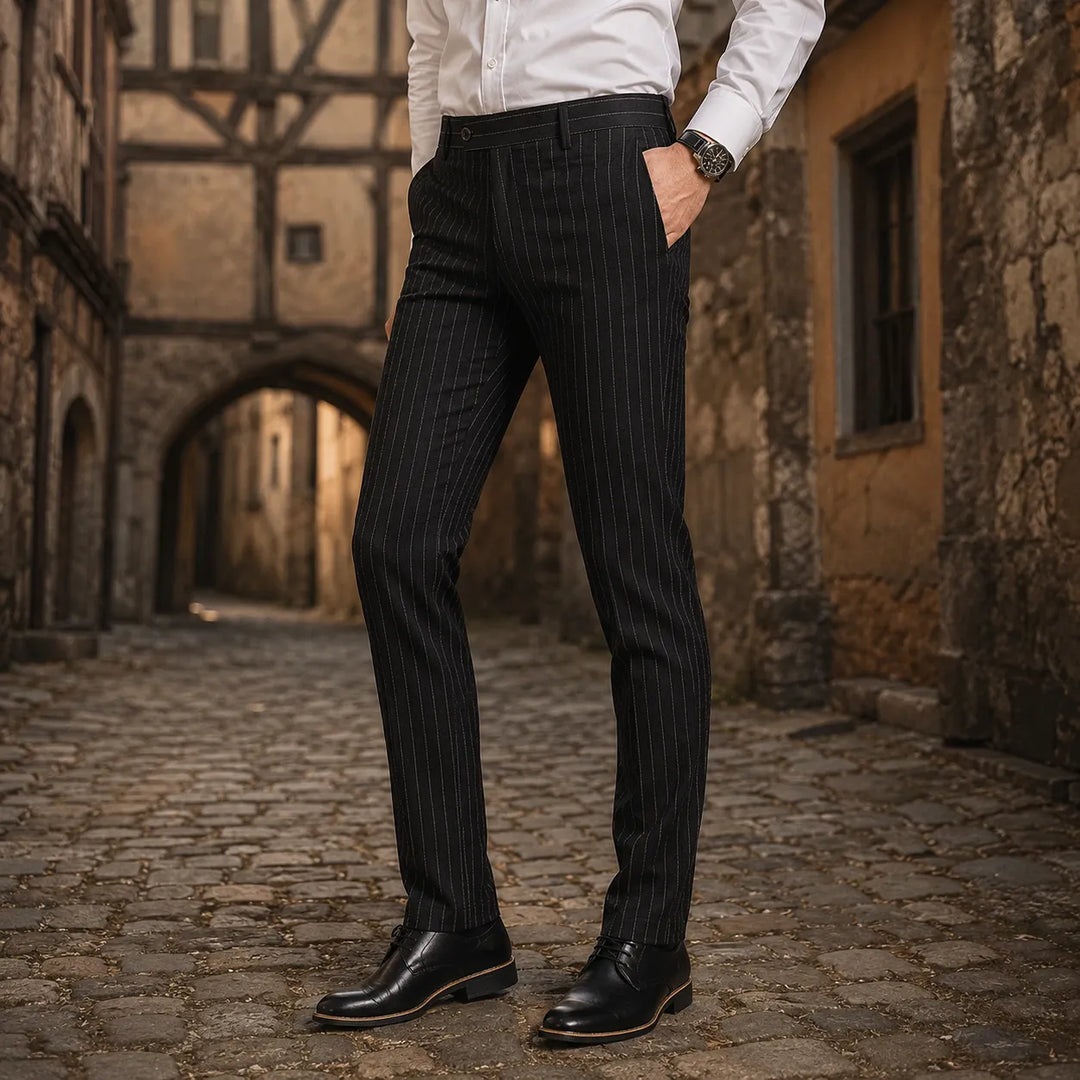 Chic Steampunk Striped Pants