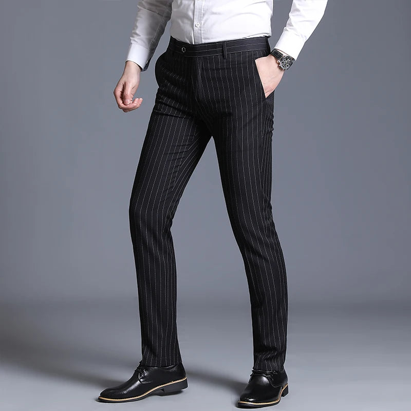 Chic Steampunk Striped Pants