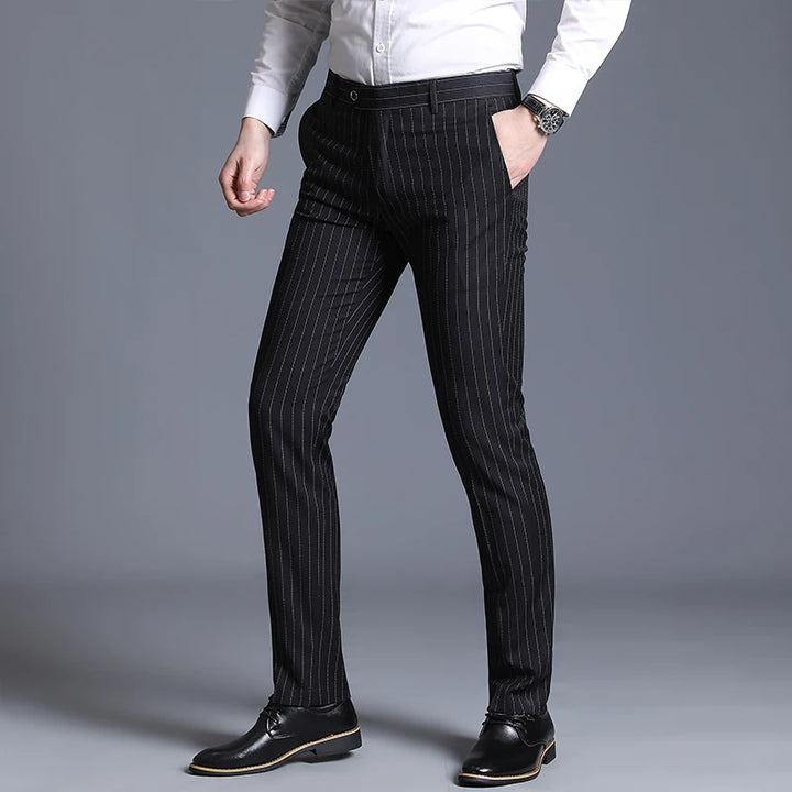 Chic Steampunk Striped Pants