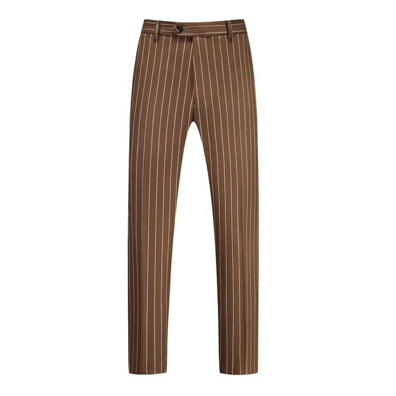 Chic Steampunk Striped Pants minimal