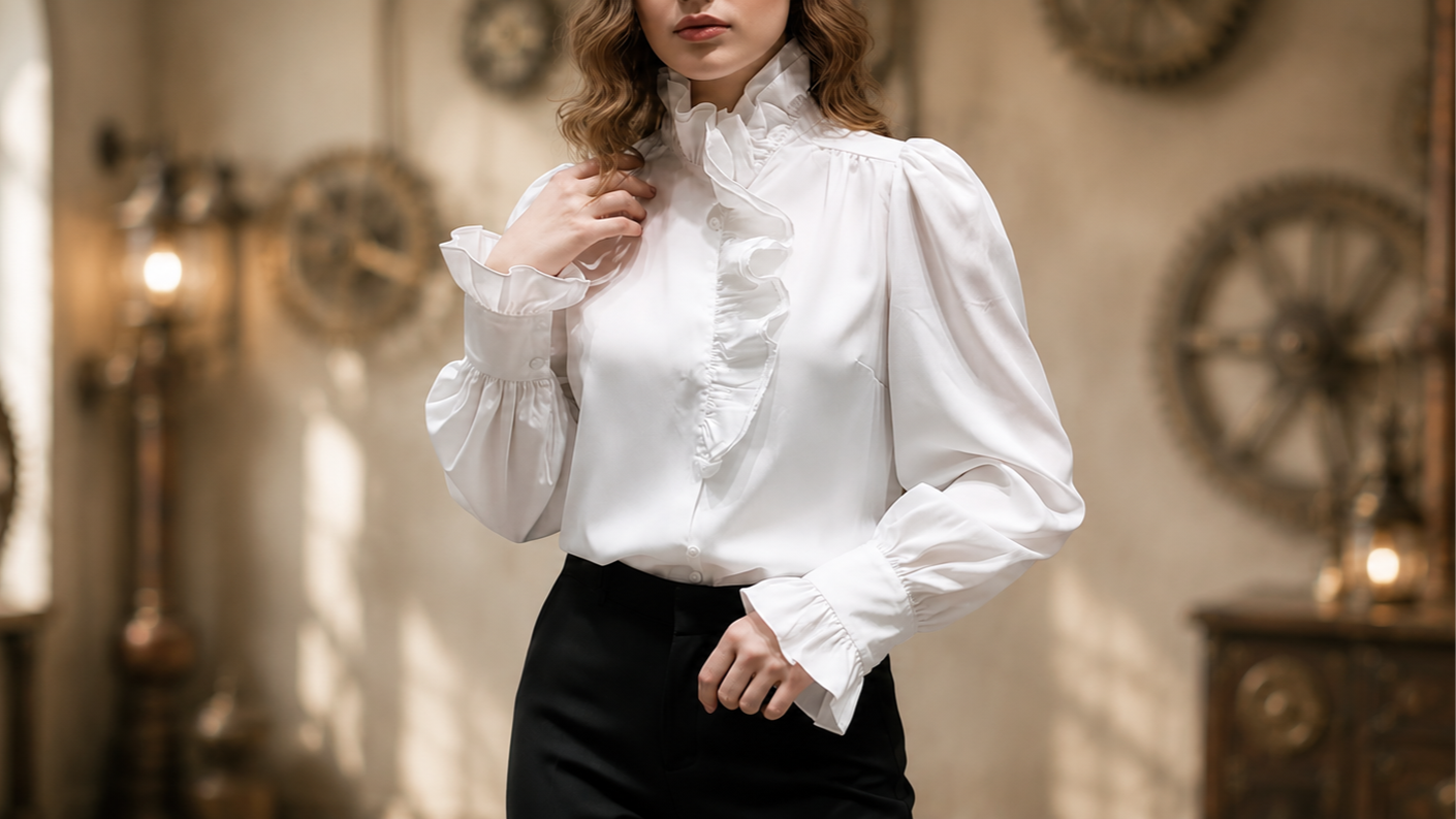 White Steampunk Dress – Steampunkstyler