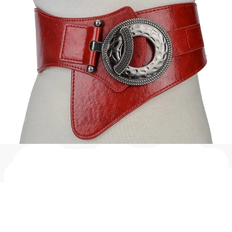 Chic Women’s Steampunk Belt Red