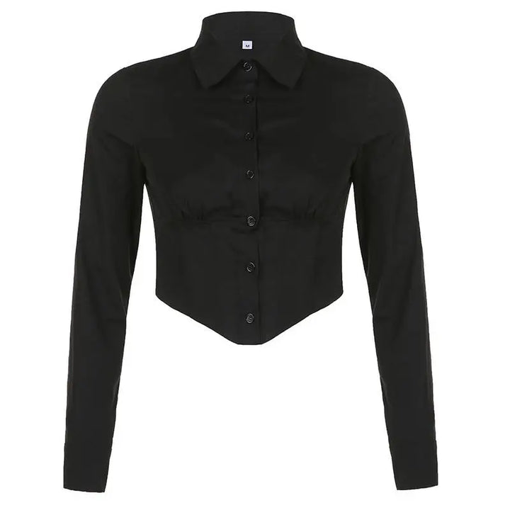 Classic Black Gothic Steampunk Shirt Steampunk