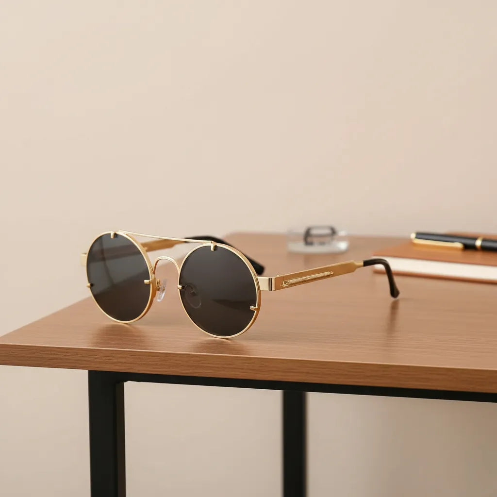 Classic Gothic Steampunk Sunglasses Luxury