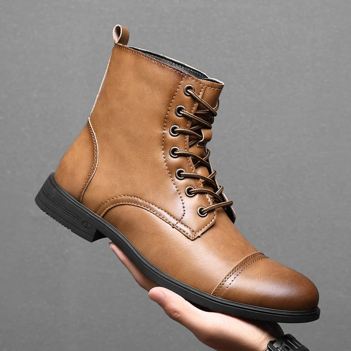 Classic Men's Steampunk Lace-up Boots bold