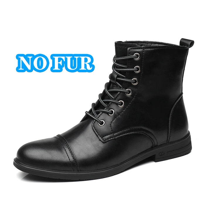 Classic Men's Steampunk Lace-up Boots classic