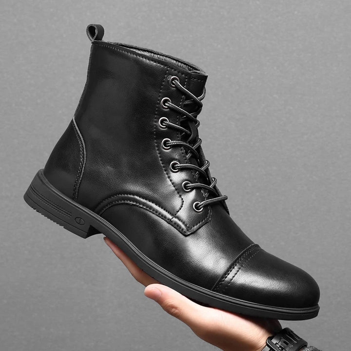 Classic Men's Steampunk Lace-up Boots durable