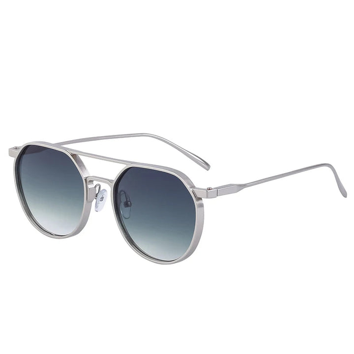 Classic Sleek Steampunk Sunglasses Green