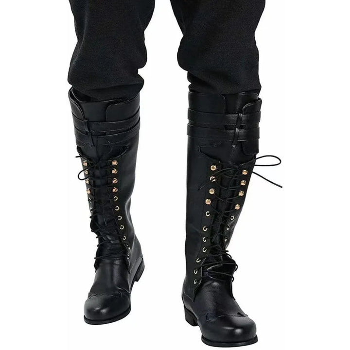 Classic Steampunk High Boots men