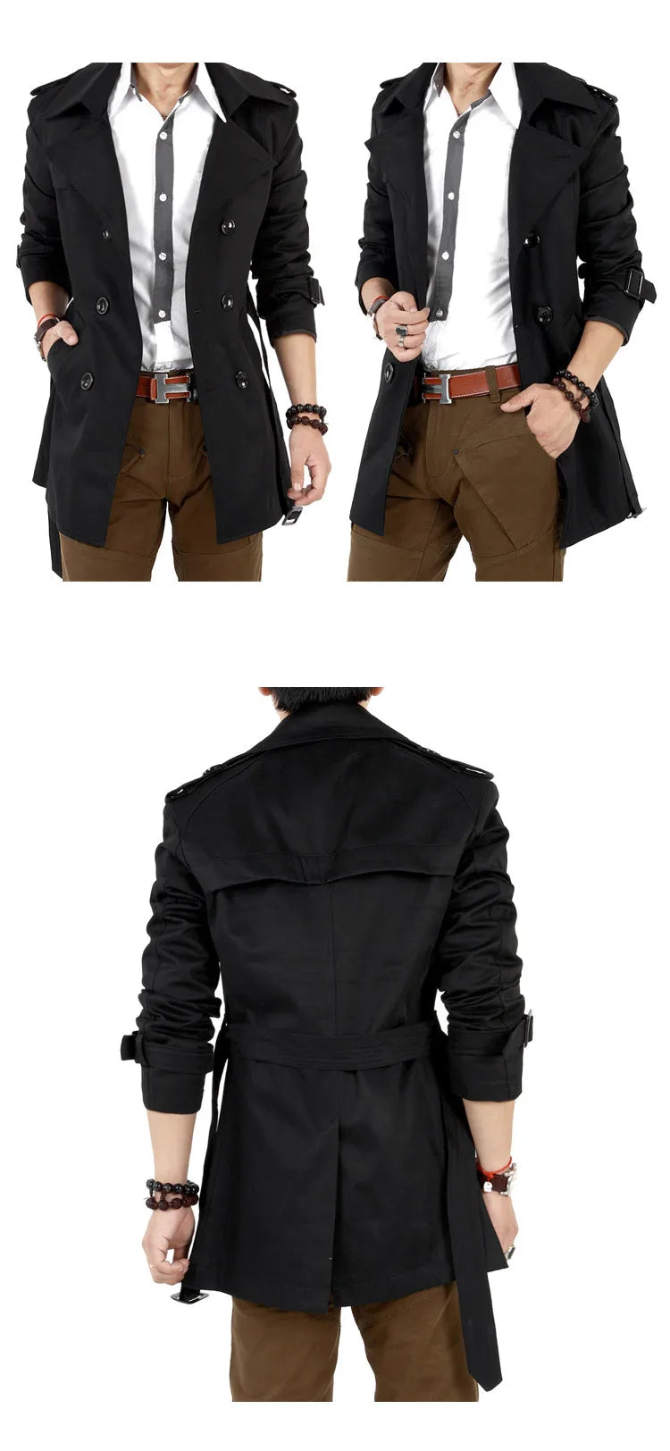 Classic Steampunk Trench Coat gothic