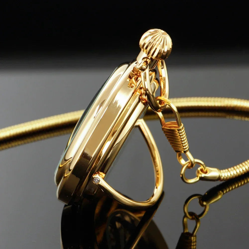 Classic Vintage Steampunk Gold Pocket Watch timeless