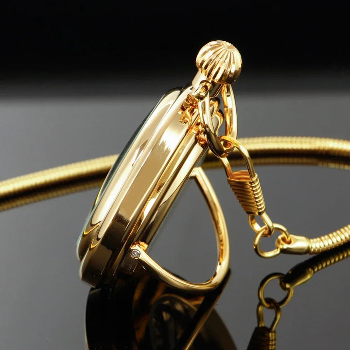 Classic Vintage Steampunk Gold Pocket Watch timeless
