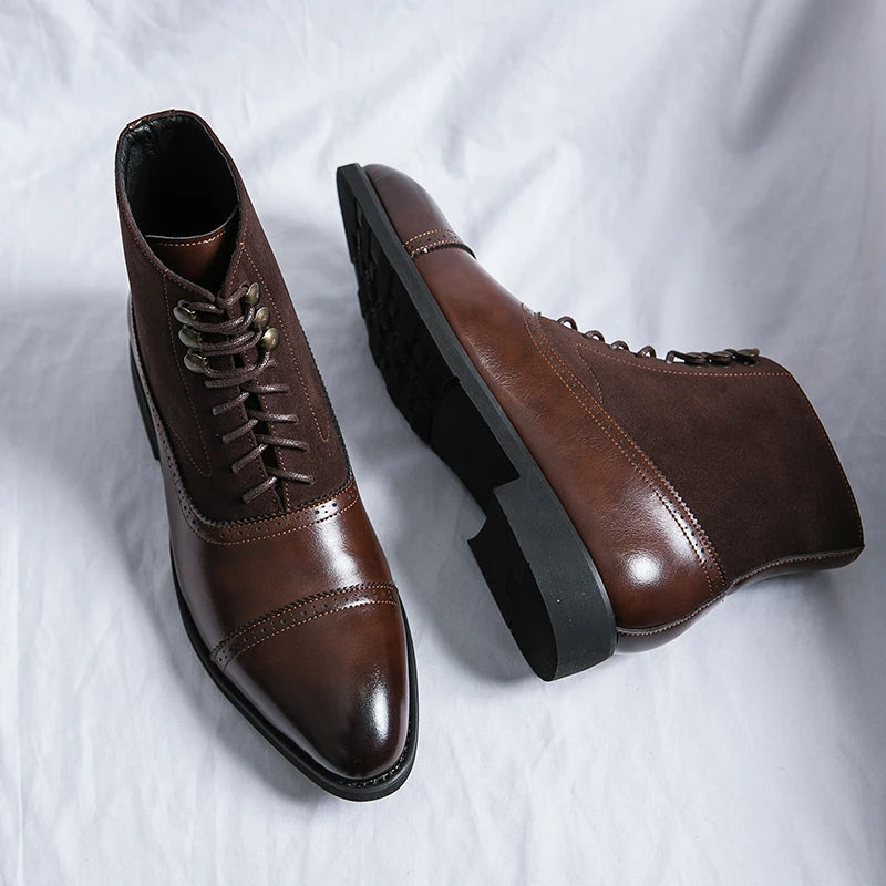 Classy Steampunk Leather Boots