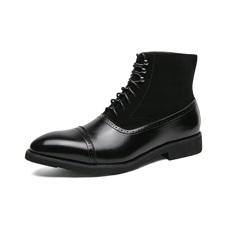 Classy Steampunk Leather Boots premium