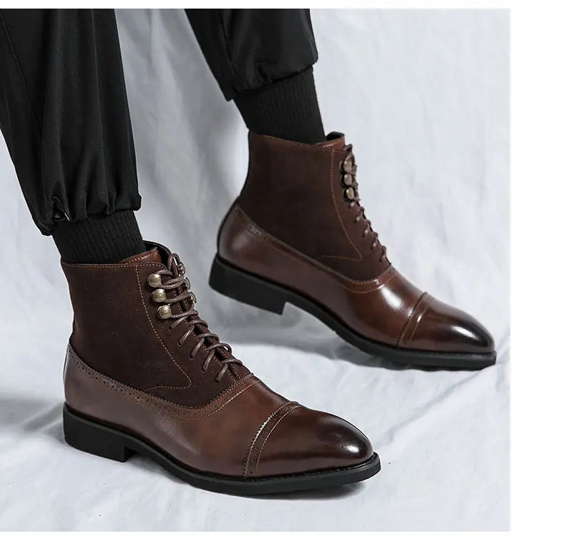 Classy Steampunk Leather Boots stylish