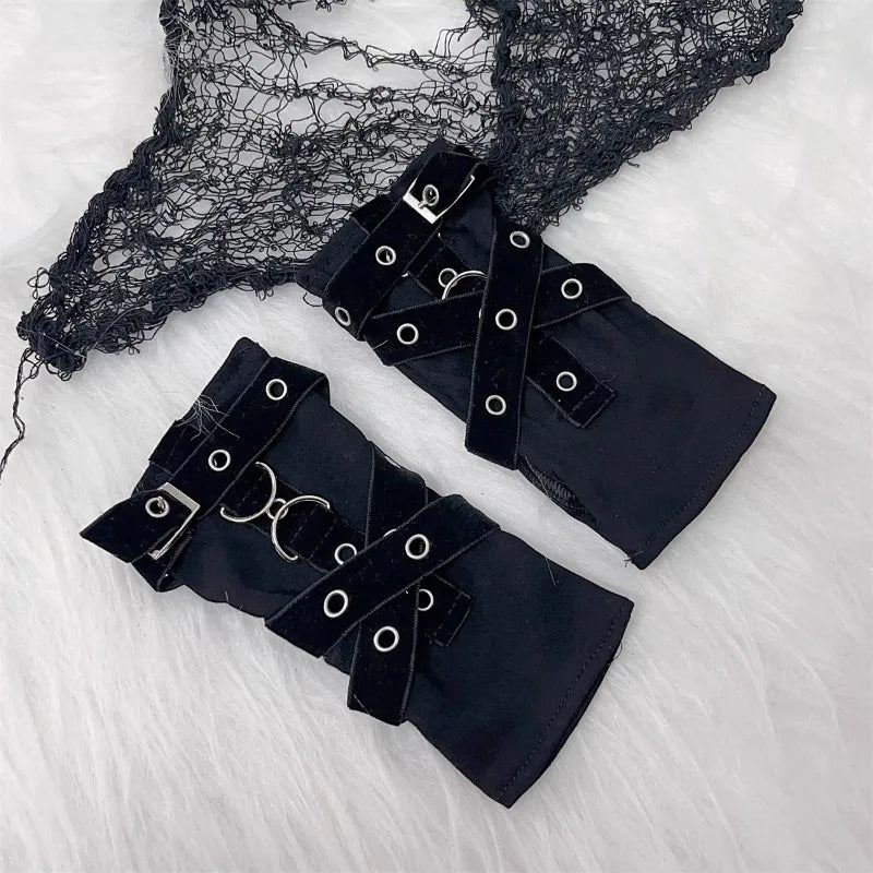 Comfortable Black Steampunk Gloves Stylish