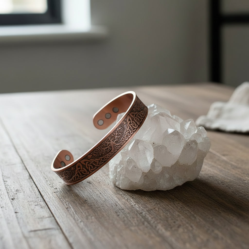 Copper-Colored Steampunk Magnetic Bracelet
