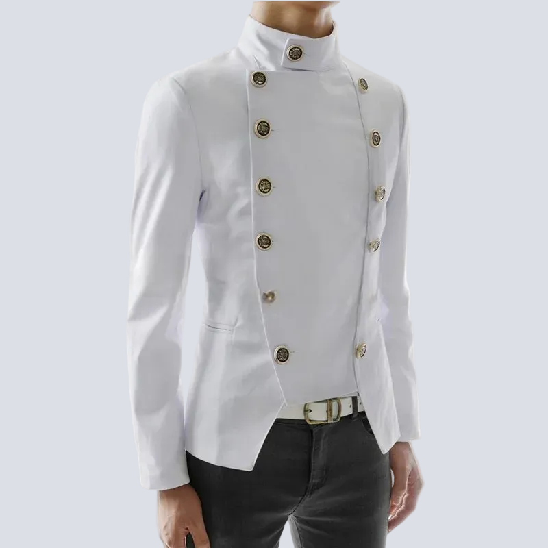 Double-Breasted Medieval Steampunk Jacket