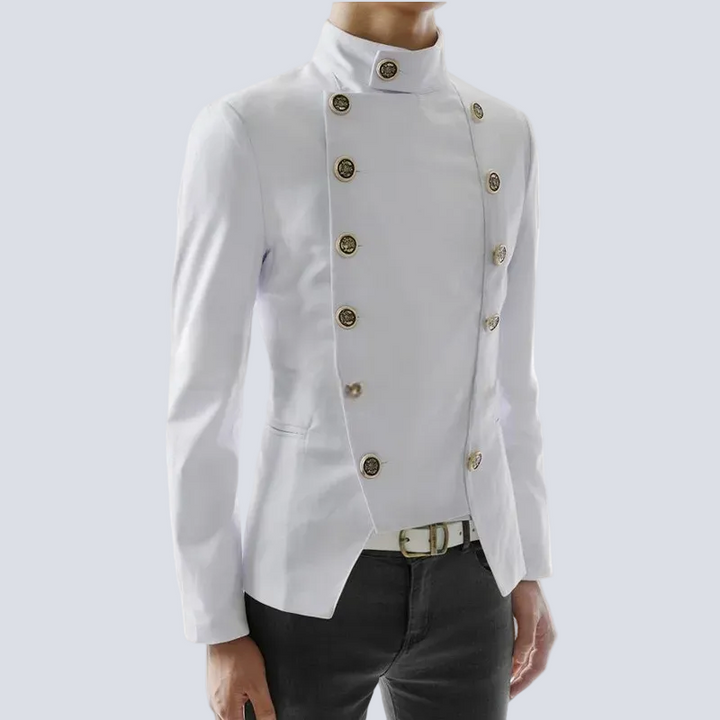 Double-Breasted Medieval Steampunk Jacket