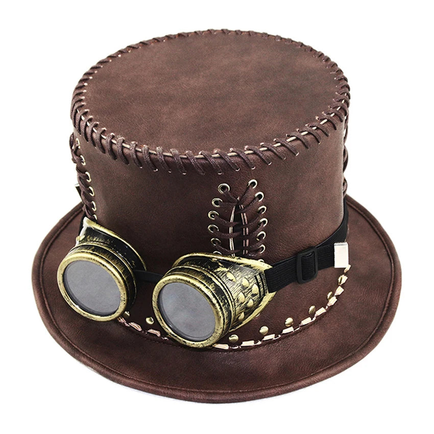 Elegant Brown Retro Steampunk Hat Unique