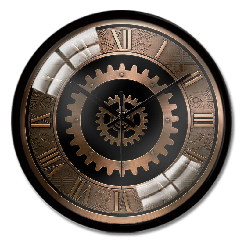 Elegant Brown Steampunk Clock chic