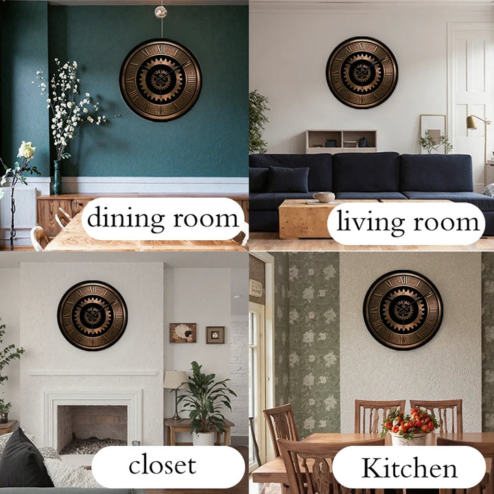 Elegant Brown Steampunk Clock tendance