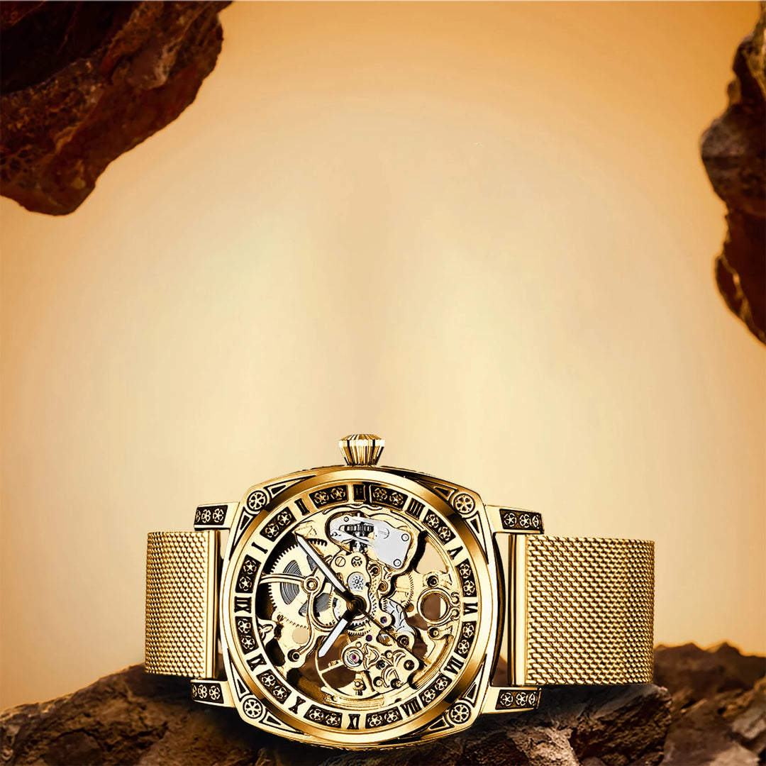 Elegant Mechanical Steampunk Wristwatch