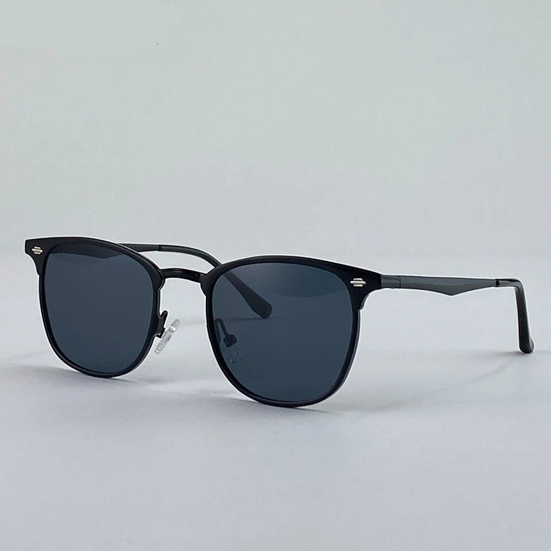 Elegant Square Steampunk Sunglasses Black