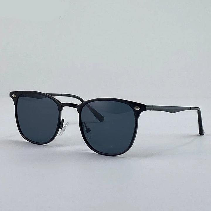 Elegant Square Steampunk Sunglasses Black
