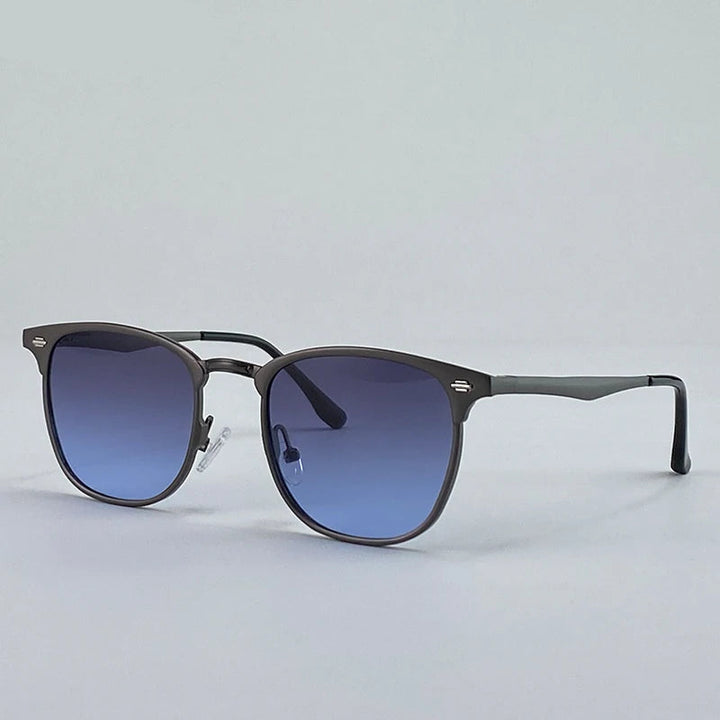 Elegant Square Steampunk Sunglasses Blue