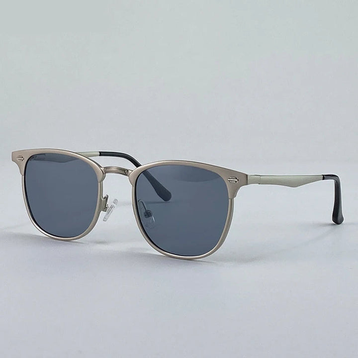 Elegant Square Steampunk Sunglasses Grey