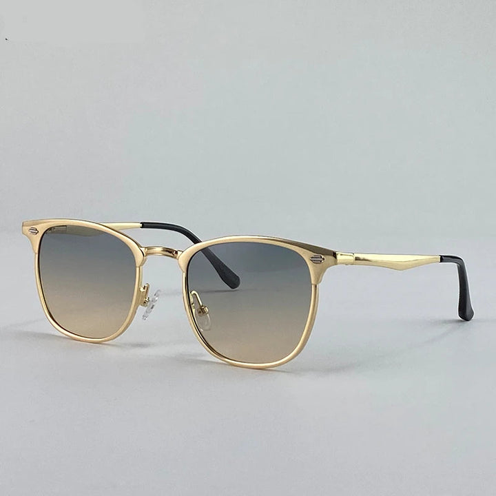 Elegant Square Steampunk Sunglasses Yellow