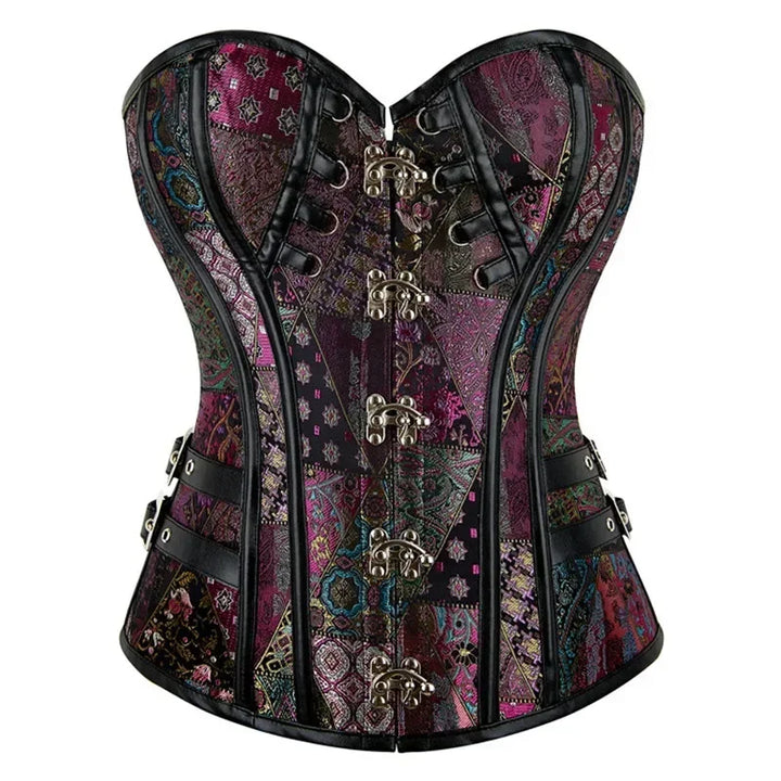 Elegant Steampunk Corset Purple