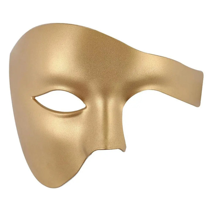 Elegant Steampunk Half Mask Gold