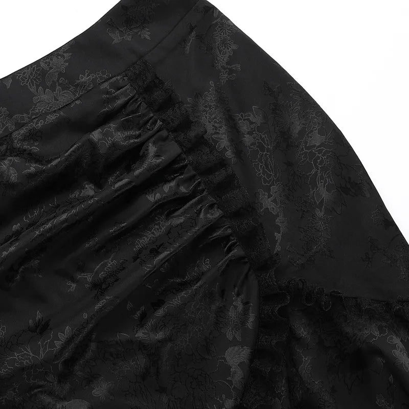 Elegant Steampunk Maxi Skirt bold
