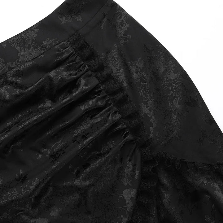 Elegant Steampunk Maxi Skirt bold