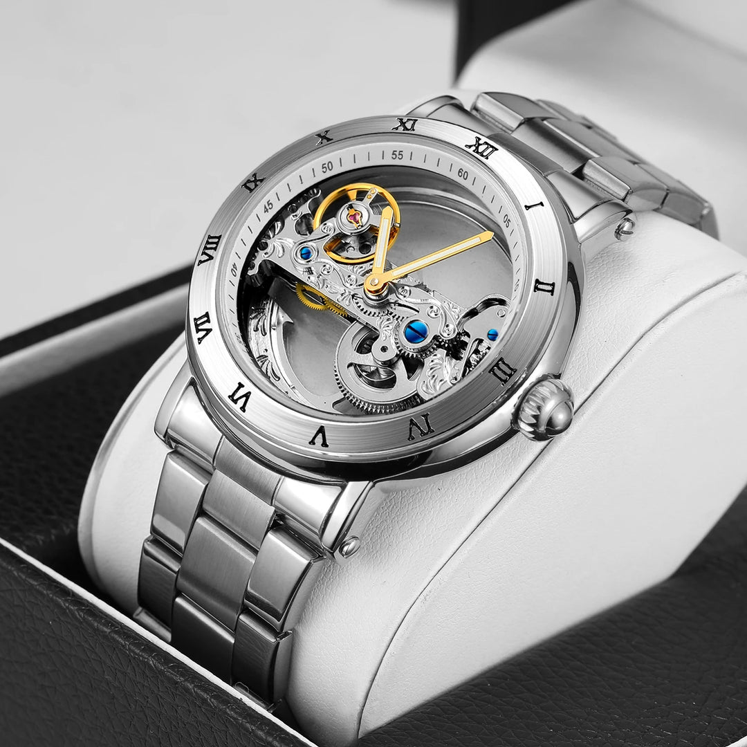 Elegant Steampunk Metal Wristwatch classic