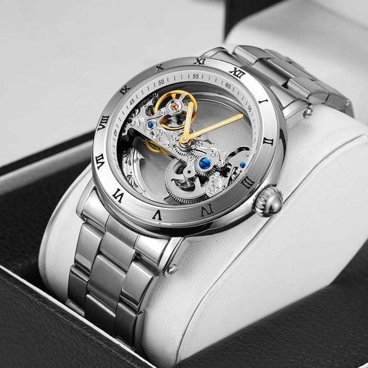 Elegant Steampunk Metal Wristwatch classic