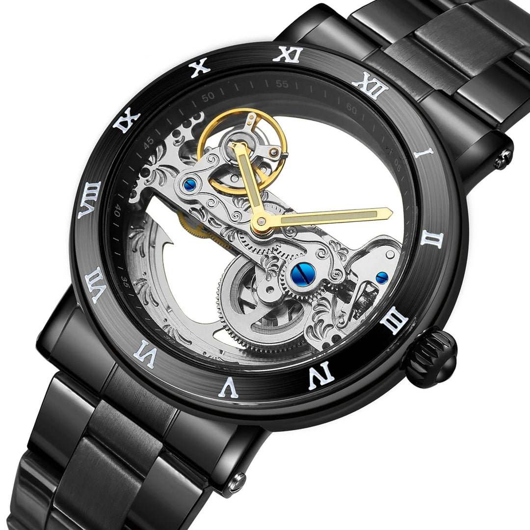 Elegant Steampunk Metal Wristwatch sophisticated