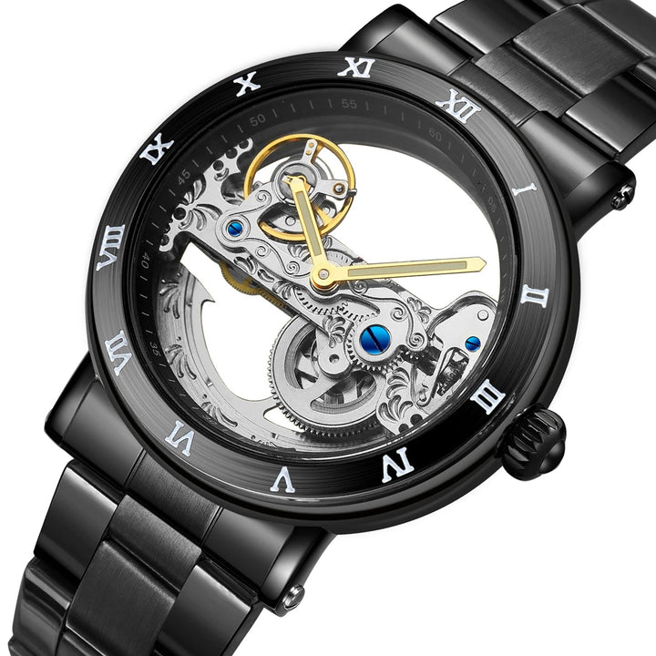 Elegant Steampunk Metal Wristwatch sophisticated