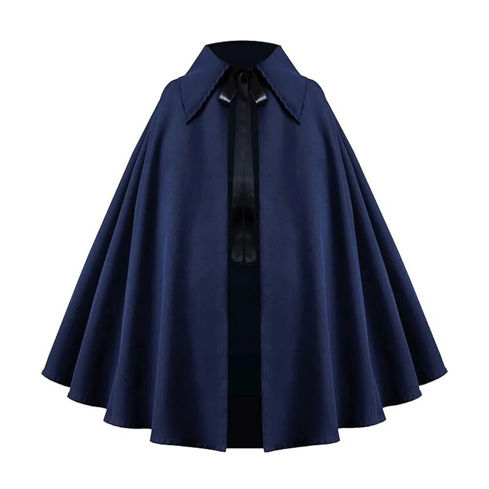 Elegant Steampunk Renaissance Cape blue