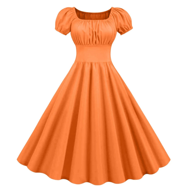 Elegant Steampunk Wedding Dress Orange