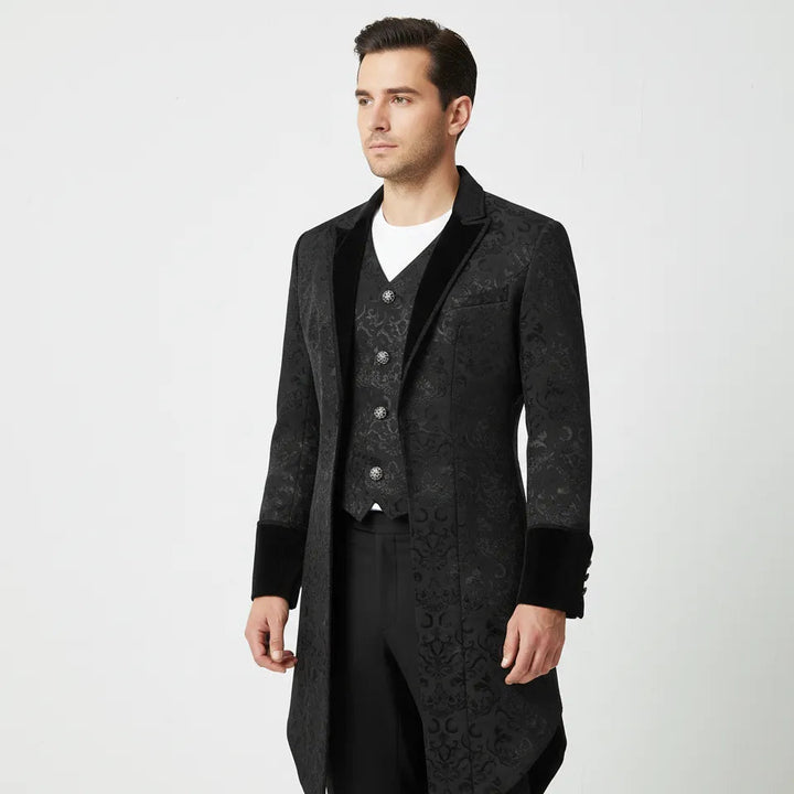 Elegant Victorian Men's Steampunk Coat