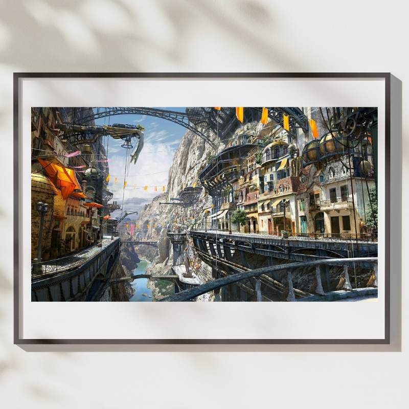 Fantasy Steampunk Wall Art design