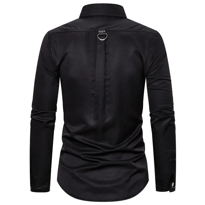 Fitted Gothic Steampunk Shirt – elegant design