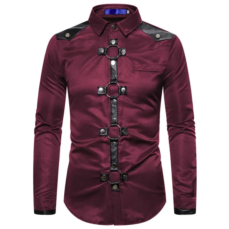 Fitted Gothic Steampunk Shirt fashion