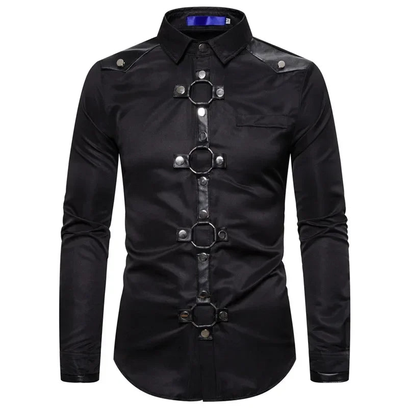 Fitted Gothic Steampunk Shirt stylish