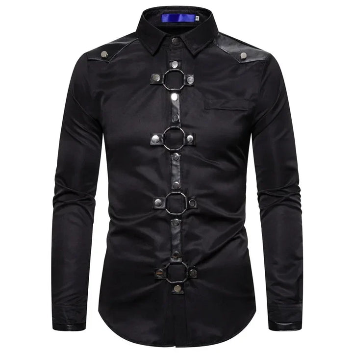 Fitted Gothic Steampunk Shirt stylish